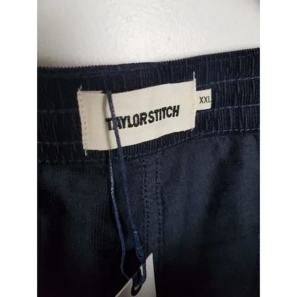 Taylor Stitch Men's Sz. XXL The Apres Corduroy Shorts In Dark Navy Pinwale NWT
